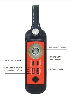 Gerador solar portátil exterior 18W para o banco de acampamento do poder do carro
