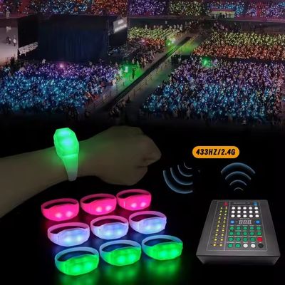 Pulseiras de controlo central DMX Compatível RF Controlador sem fio para shows, concertos, festas