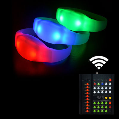 Controlador sem fio DMX de 433 MHz Zona 10 para controle de iluminação do palco Controlador sem fio LED de pulseira