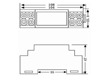 A C.A. datilografa o transmissor atual do isolador do sinal da tensão a 0-5V/4-20mA LS-TET-AI