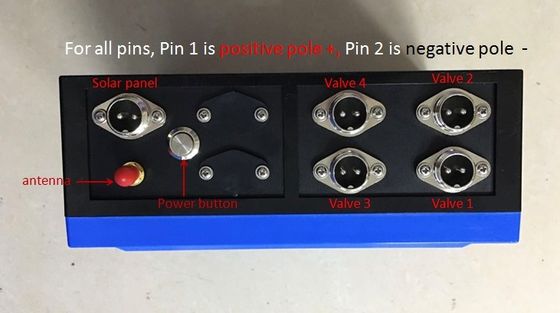 controlador de válvula 4-Station para C.C. 9-36V que trava a irrigação sem fio de controle remoto das válvulas 2km