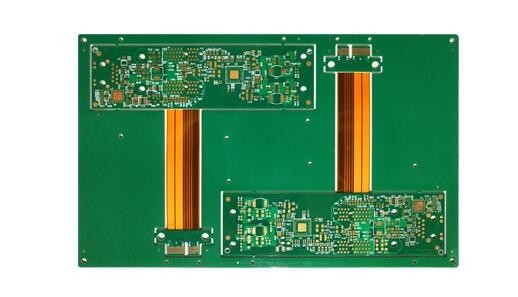 O PI rígido da placa FR4 do PWB de Flex Multilayer dedo do ouro de ENIG de 6 camadas terminou